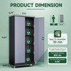 Mlezan Storage Cabinet with Locking Doors, 71" Tall 18" Deep Metal Cabinet with 5 Adjustable Shelves for Pantry, Office,  Home Kitchen Pantry Cabinets - 3 of 4