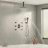CASAINC 6-Spray 12 Inches Thermostatic Daul Shower Heads Ceiling Mount Fixed and Handheld Shower Head 2.5 GPM - 3 of 4
