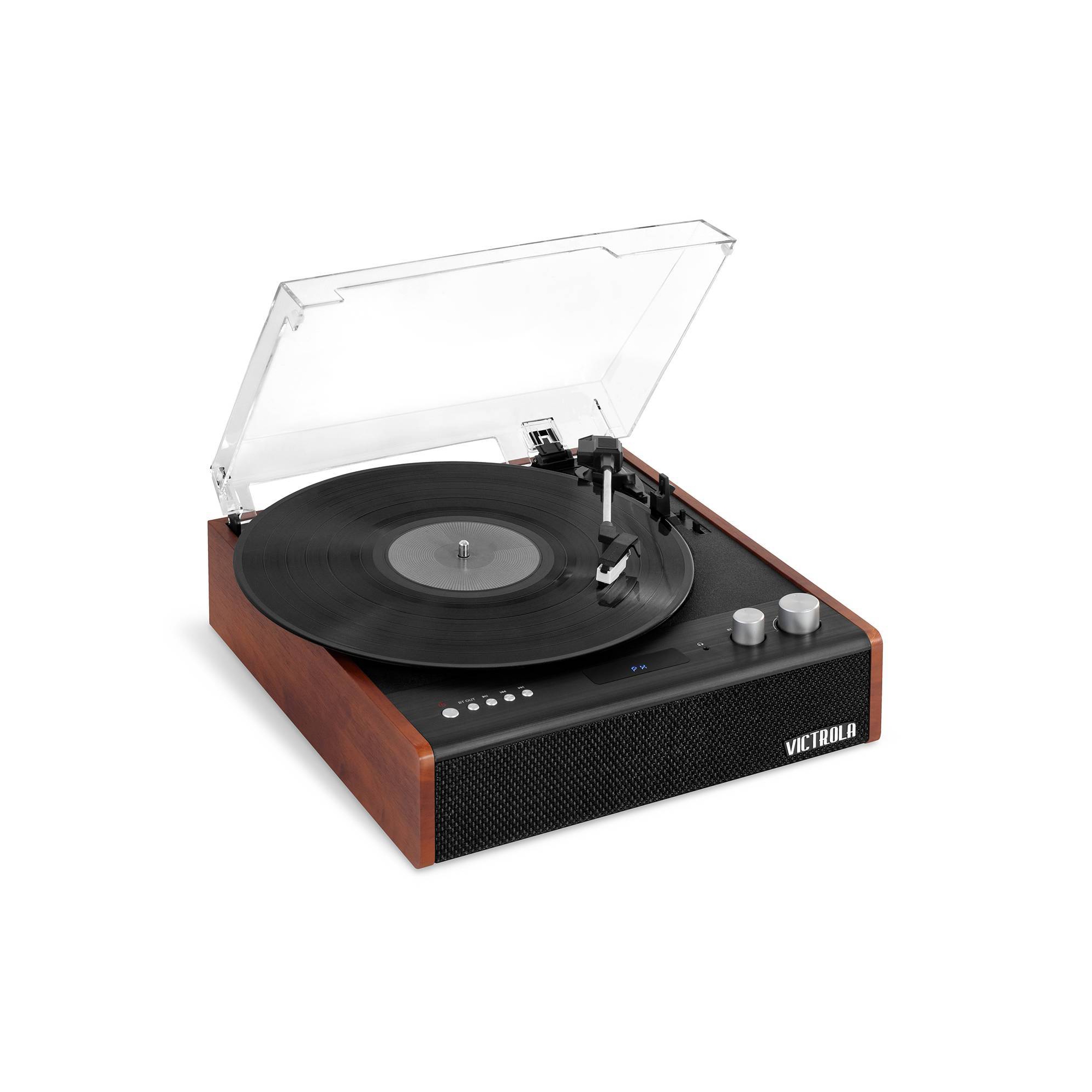 Victrola Brighton Record Player: Bluetooth, 3-Speed Turntable with Dust Cover