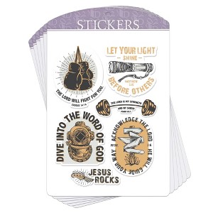 Dicksons Adhesive Sticker Decal for Journaling, Scrapbooking, and Accessory Personalization 3.75 x 4.75 Vinyl Cute Kids Collection - PACK of 6 - 1 of 1