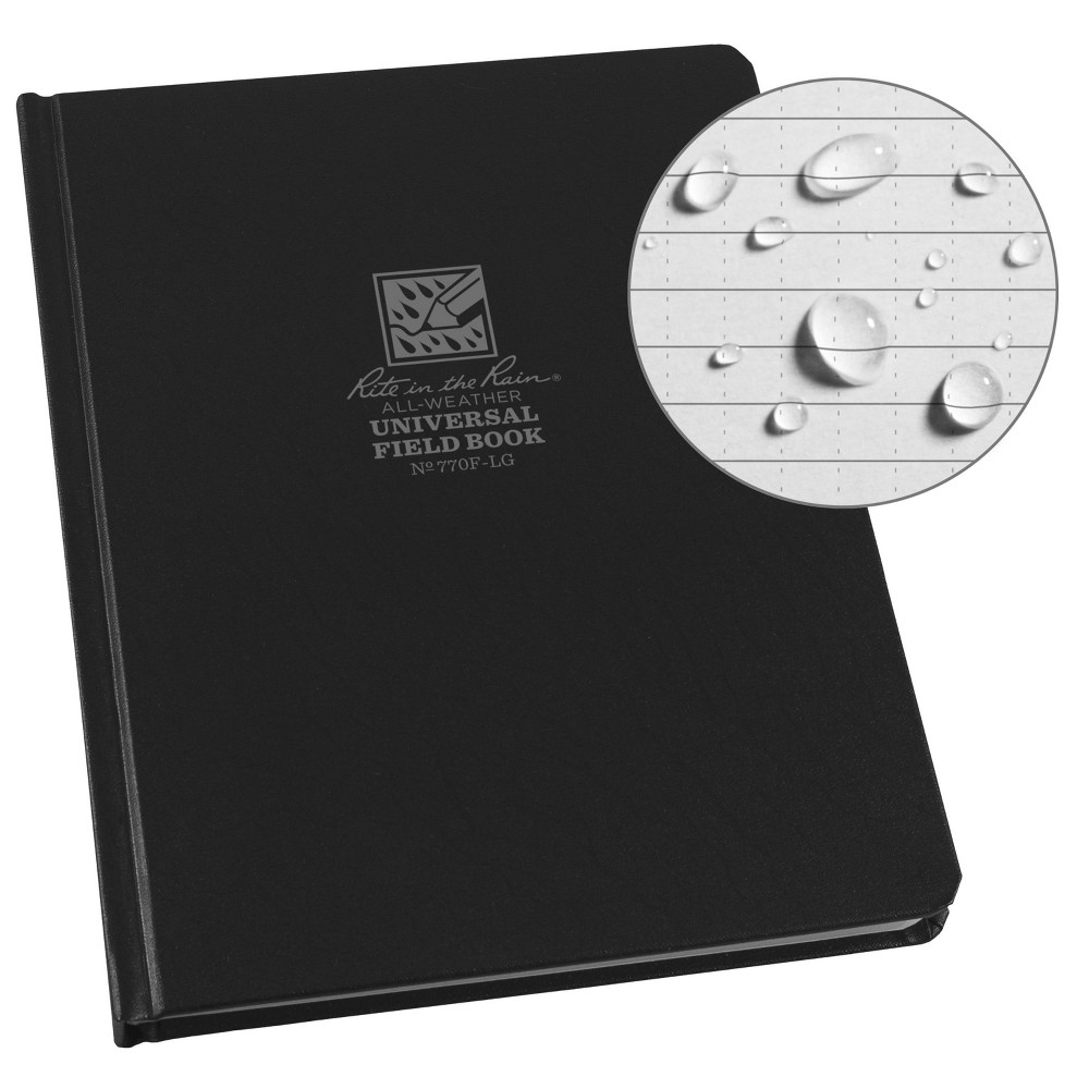 Casebound Notebook Special Ruled 6.75" X 8.75" Black Rite In The Rain