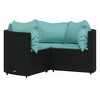 vidaXL Patio Furniture Set 4 Piece Modern Lounge Set with Cushions Poly Rattan - 3 of 4