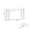 XIYUYEU Home Office Desk Modern Writing Desk with 2 Storage Drawers and Hairpin Legs for Study - 3 of 4