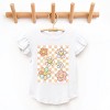 The Juniper Shop SmileyWorld Checkered Floral Distressed Flutter Sleeve Tee - 2 of 4
