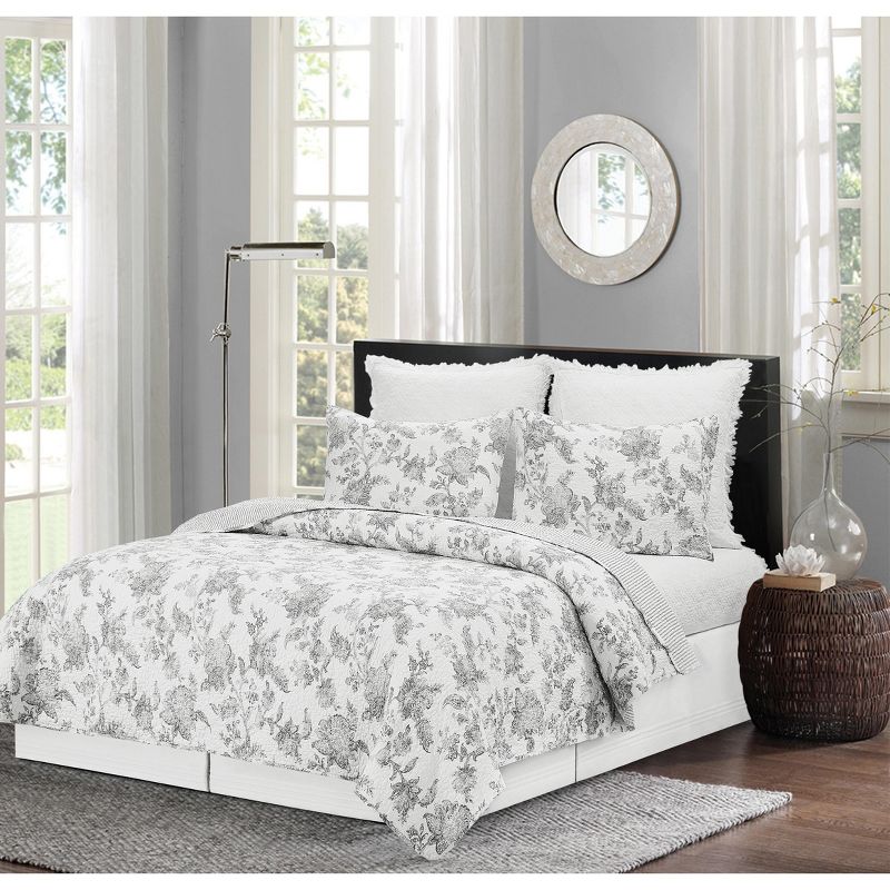 C&F Home Miriam Floral Cotton Quilt Set  - Reversible and Machine Washable, 3 of 10