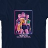 KPop Demon Hunters Box Art Huntrix Youth Navy Crew Neck Short Sleeve T-shirt - 2 of 4