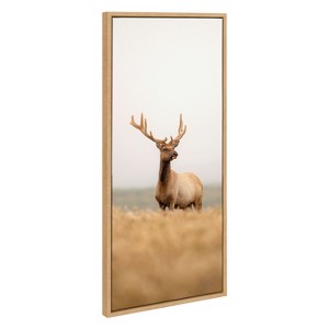 Sylvie Tule Elk No 6 Framed Canvas by Crystal Lynn Collins Natural - Kate & Laurel All Things Decor - 1 of 4