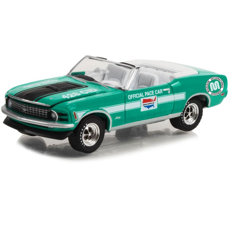 1970 Ford Mustang Mach 1 428 Cobra Jet Conv. "Michigan International Speedway Pace Car" 1/64 Diecast Model Car by Greenlight, 2 of 4