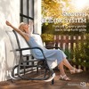 3-Person Outdoor Patio Glider Bench, Porch Glider Swing with 3 Seats, Breathable Mesh Fabric, Metal Frame - 4 of 4