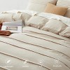 BAGOKIE Modern Textured Duvet Cover King Size - Pleated King Duvet Cover - 3 of 4