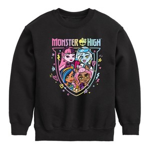 Boys' - Monster High - Toddler And Youth Crewneck Fleece Sweatshirt Graphic Long Sleeve Fleece Sweatshirt - 1 of 4