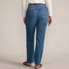 Lands' End Women's Soft Denim High Rise Rail Straight Leg Utility Jeans - 2 of 4