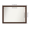 Amanti Art Yale Walnut Non-Beveled Framed Wall Mirror - 4 of 4