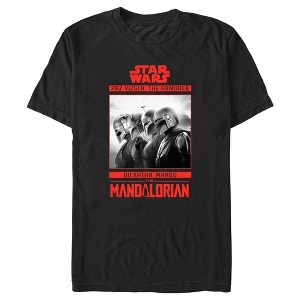 Men's Star Wars: The Mandalorian Red Character Poster T-Shirt - 1 of 4