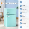 ZAFRO 3.2 Cu.Ft Mini Fridge with Freezer,Freestanding Compact Refrigerator with Freezer,Adjustable Temperature,2 Door Mini Fridge for Home,Dorm or RV - 4 of 4