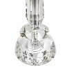 LumiSource (Set of 2) Karat 25.5" Contemporary Crystal Table Lamps with White Softback Shade from Grandview Gallery: Linen Drum Shade, UL Listed - 4 of 4