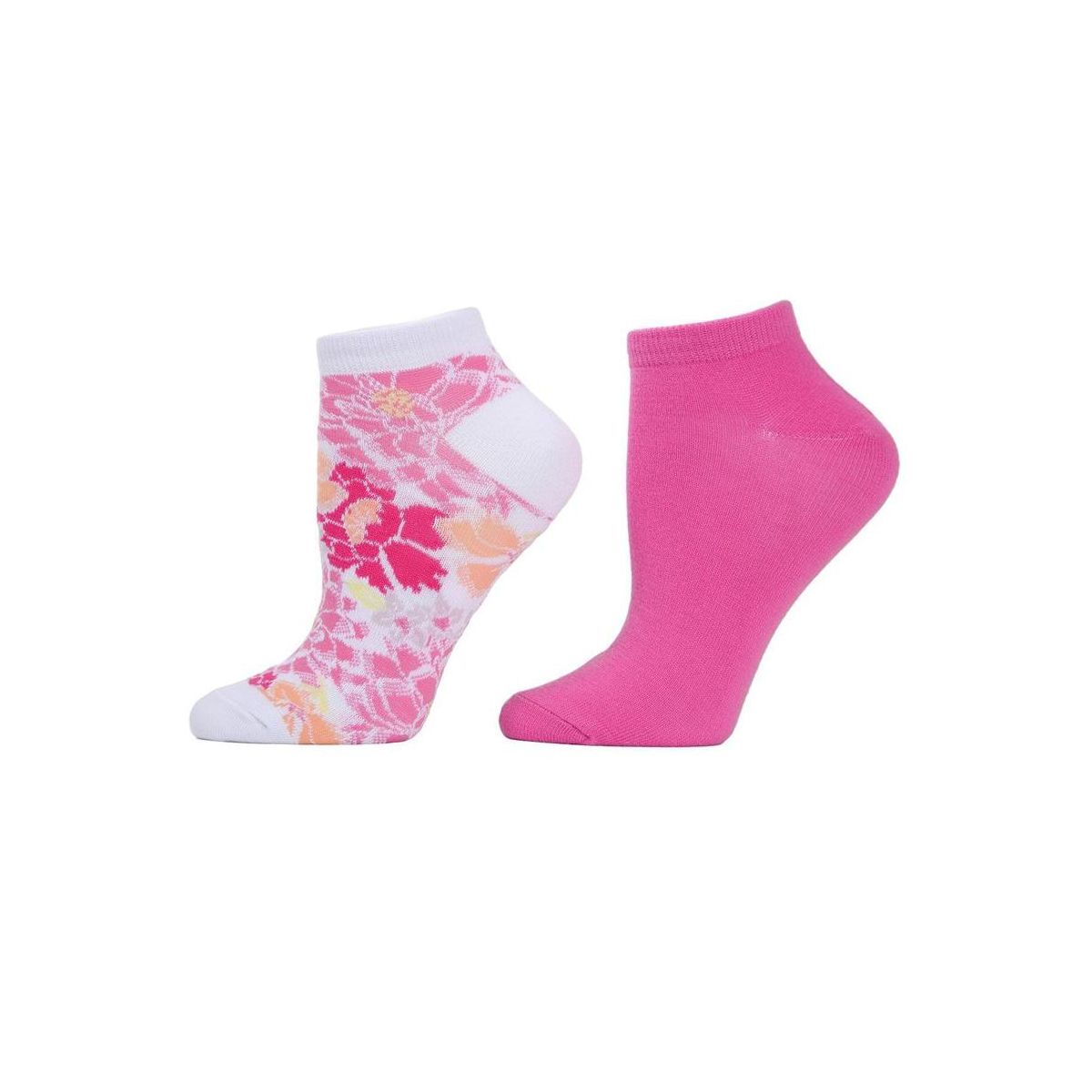 Natori Grand Florals Shorties Socks 2-Pack 9-11 - thumbnail 3