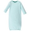 Hudson Baby Girl Cotton Gowns, Pink Happy Camper, Preemie/Newborn - 3 of 4