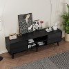Okak Retro Tall Dresser for Bedroom with 4 Bevel Design Drawers,Storage Chest of Drawers Nightstand for Closet Bedside Living Room Hallway - 4 of 4