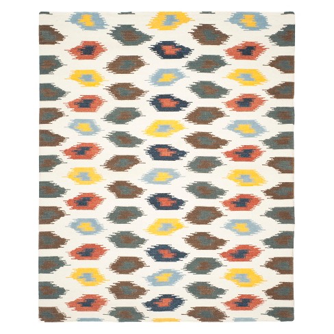 8 X10 Geometric Design Area Rug Ivory Safavieh Target