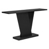 Okak Modern Console Table with Natural Wood Veneer, Accent Table with V-Shape Base, Entrance Table for Living Room, Hallway, Foyer - 3 of 4