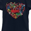 Girl's Marvel Heroes Unite Heart T-Shirt - 2 of 4