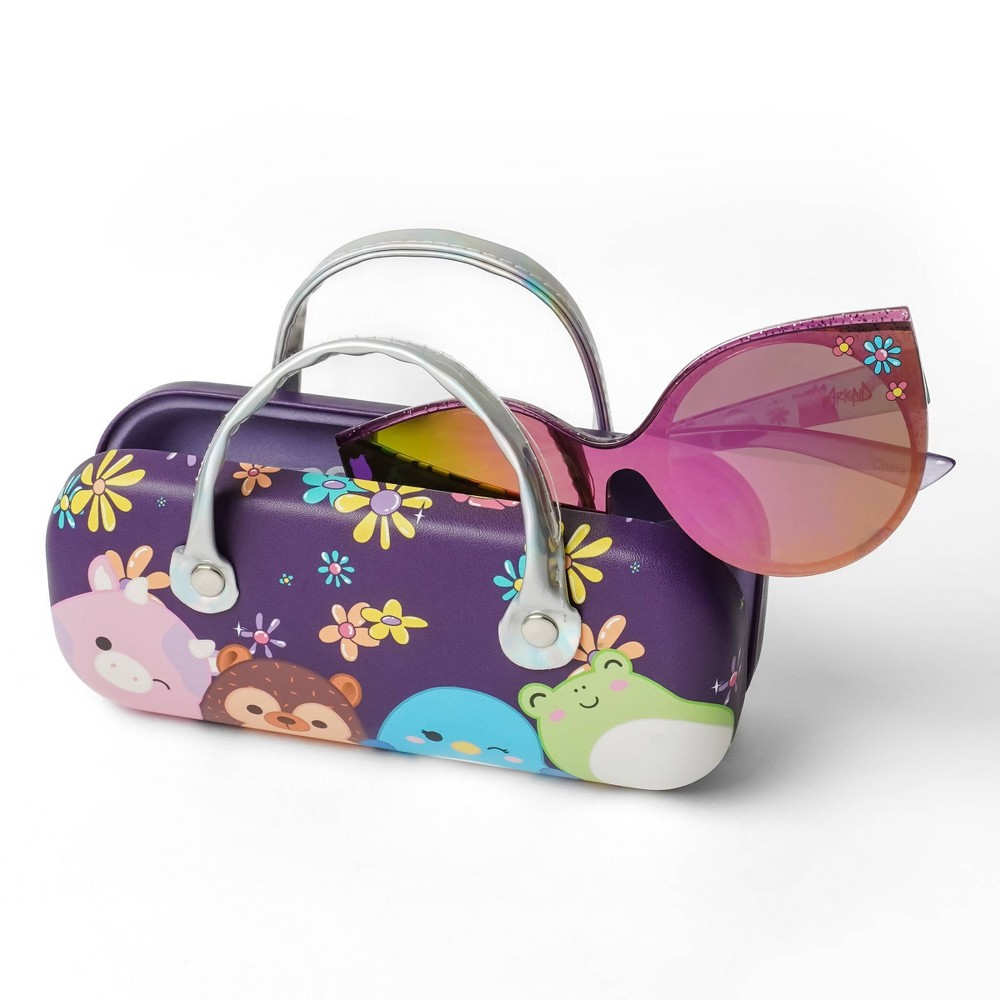 Photos - Glasses & Contact Lenses Squishmallows Girls'  Cateye Sunglasses & Sunglass Case - Blue 