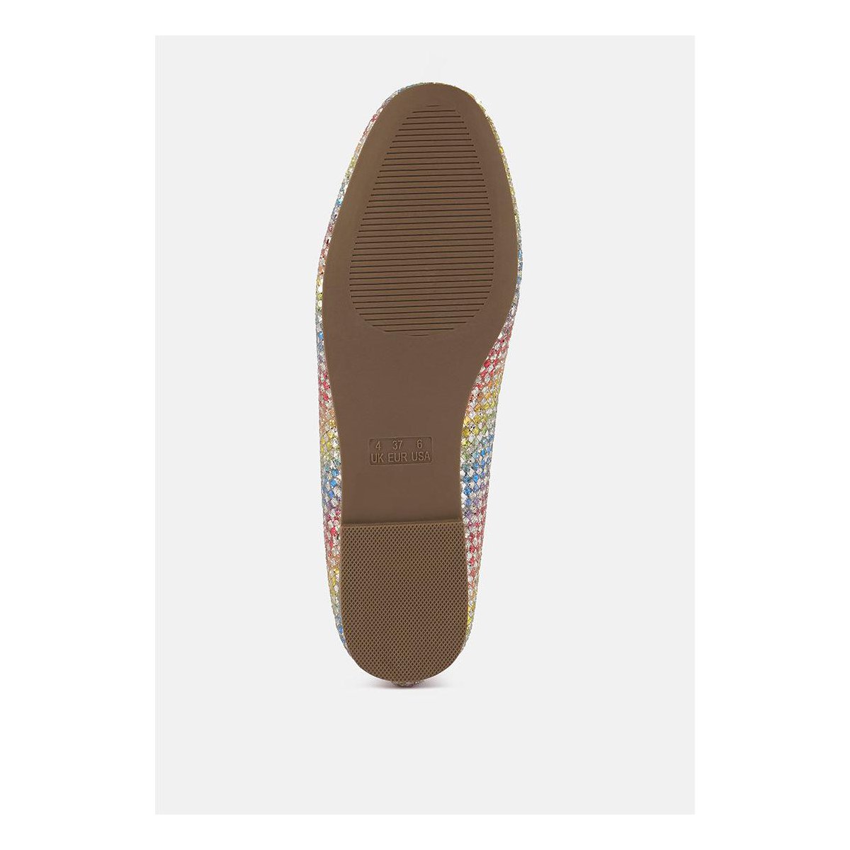 Обувь London Rag Womens Glitter Faux Leather Flat Ballerinas 5 — фото 5