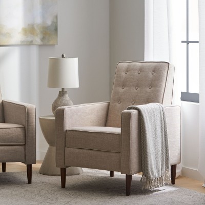 Modern Unholstered Recliner with Microfiber and Fabric for bedroom and living room-Christopher Knight Home