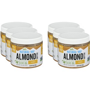 Natural Way Almond Butter with Natural Olive Oil and Honey - Case of 6 - 16 oz - 1 of 2