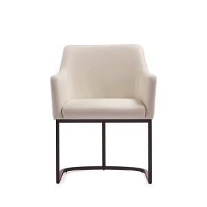 Serena Modern Leatherette Upholstered Dining Armchair - Manhattan Comfort - 1 of 4