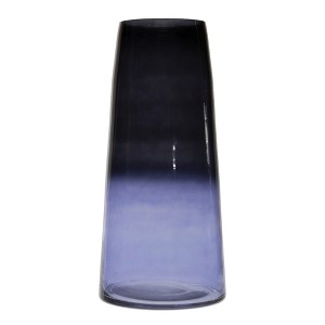 Blue Soda Lime Glass Vase 12.5"H - 1 of 1