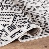 World Rug Gallery Cream Black Geometric Pattern Indoor Area Rug - 4 of 4