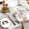 Unique Bargains Napkin Rings Simulated Garlands Plastic Red Green 1 Pc - 2 of 3