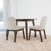 NicBex Mid Century Wood Dining Chairs Set of 2 with Upholstered Cushion Back,Stylish Accent Chairs for Dining Room,Kitchen,Office - 2 of 4