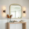 DAKAFUL Industrial Double Wall Sconce,E26 Vertical/Horizontal Wall Light with Glass Shades for Bathroom Mirror/Hallway/Bedroom - 2 of 4