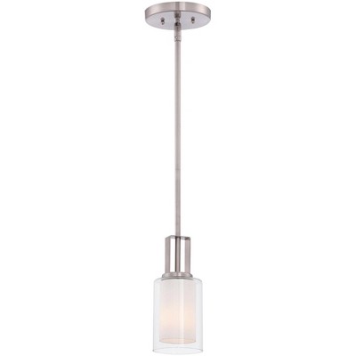 Minka Lavery Minka Parsons Studio 4 1/4" Wide Brushed Nickel and Glass Mini Pendant