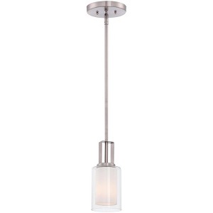 Minka Lavery Minka Parsons Studio 4 1/4" Wide Brushed Nickel and Glass Mini Pendant - 1 of 3