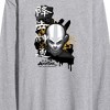 Men's - Avatar: The Last Airbender - Aang Ink Splatter Long Sleeve Graphic T-Shirt - 2 of 4