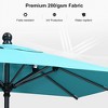 PURPLE LEAF Patio Umbrella Outdoor Table Umbrella Aluminum Frame Market Umbrella Sun Umbrella with 8 Sturdy Ribs - 3 of 4