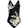 Lands' End Women's Chlorine Resistant Scoop Neck X-Back High Leg Soft Cup Tugless Sporty One Piece Swimsuit - 3 of 3