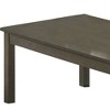 Royal Hampton 3 Piece Transitional Coffee Table and End Table with Block Legs, Gray - 2 of 4