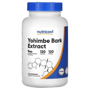Nutricost Yohimbe Bark Extract, 9 mg, 120 Capsules - 1 of 2