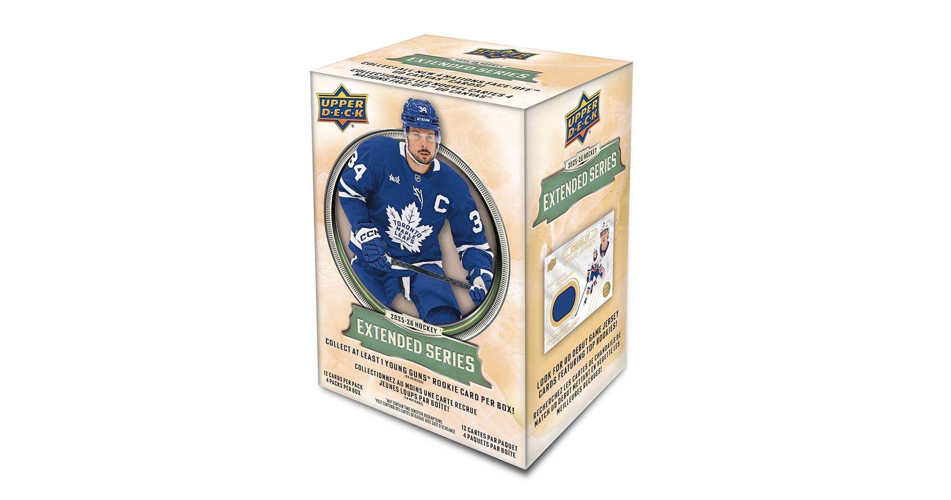 2025-26 Upper Deck NHL Extended Series Hockey Trading Card Blaster Box