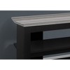 42" Laminate TV Stand with Center Pedestal and Thick Open Shelves for Living Room - 4 of 4