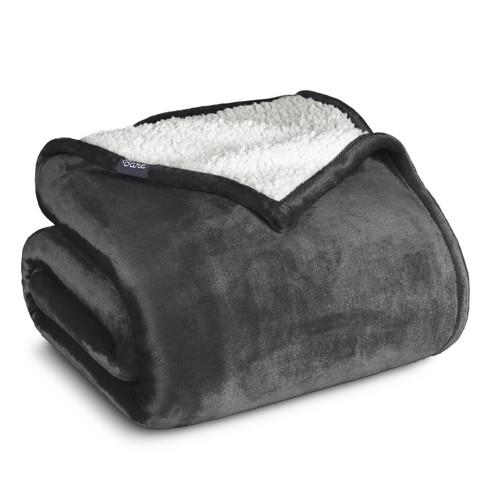 Faux Shearling Fleece Blanket by Bare Home - image 1 of 4