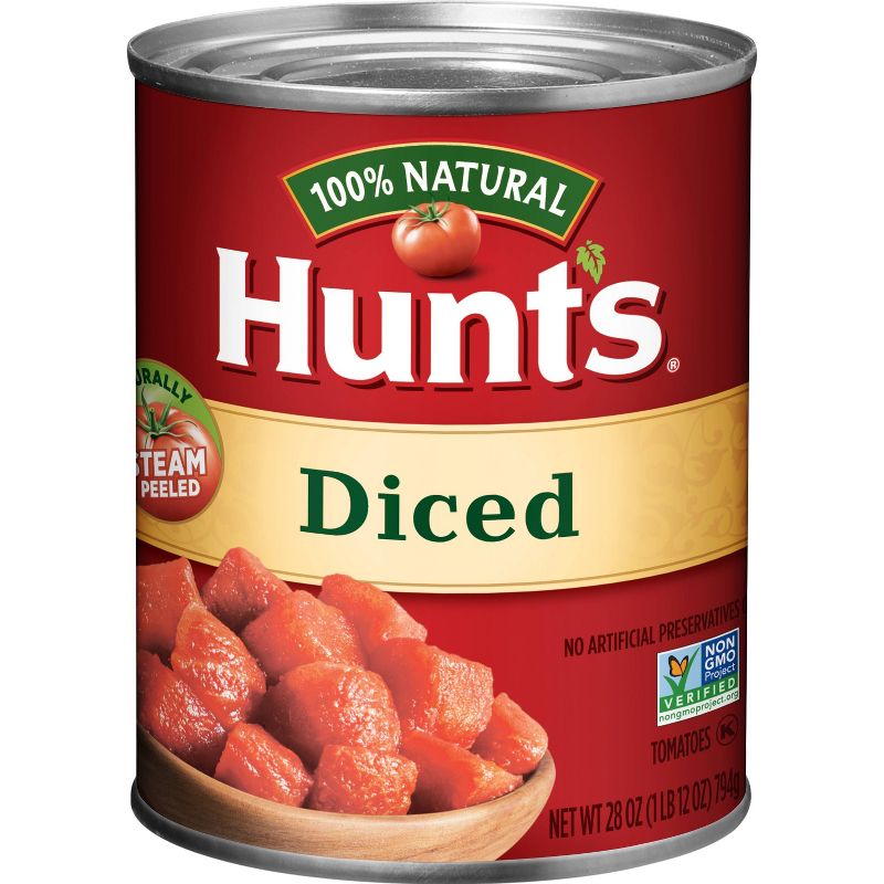 Hunt&#39;s 100% Natural Diced Tomatoes - 28oz, 1 of 6