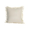 Hand Woven Reversible Throw Pillow Brown Cotton With Polyester Fill by Foreside Home & Garden - 4 of 4