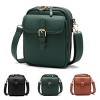 Generic Vintage Double Layer Large Capacity Mini Messenger Bag, Leather Small Purse Crossbody Shoulder Bag - 2 of 4