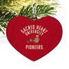 Sacred Heart University Pioneers Logo Heart Love Wood Christmas Tree Holiday Ornament - 2 of 3